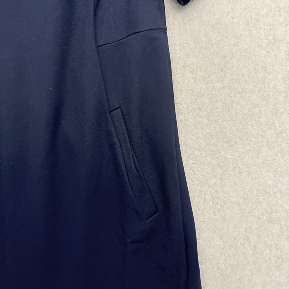 Lands End Womens Shift Career Dress Size 16 Navy Corporate Business Pockets - Picture 5 of 7